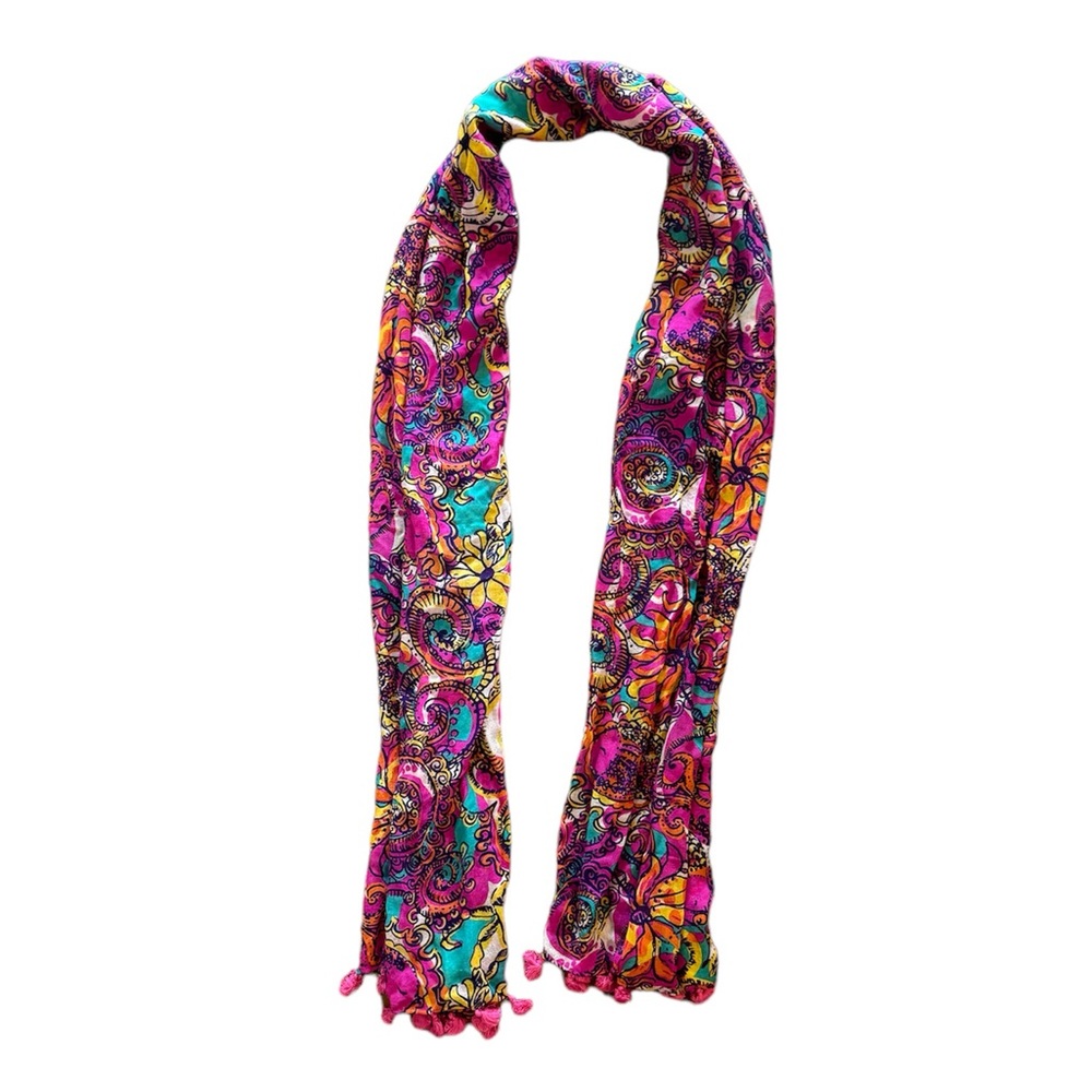 Lilly Pulitzer Scarf with Tassels